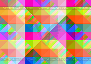 Абстрактных геометрических фон с красочными плитками - клипарт