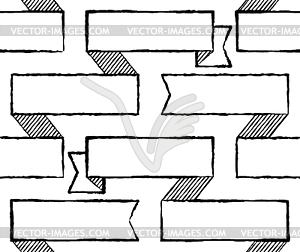 Ribbons seamless pattern - vector image