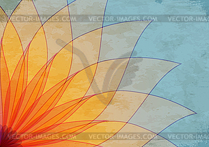 Abstract background with petals - vector image