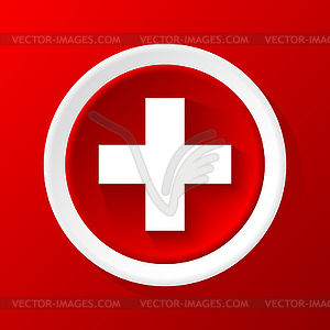 Medicine 3D Paper Icon - vector image