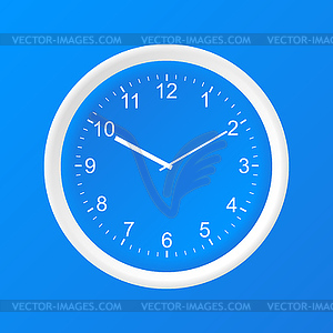 Clock 3D Paper Icon - vector image