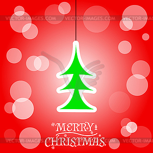 Christmas greeting card - vector image