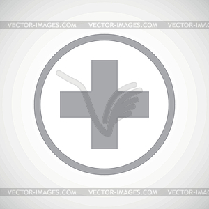 Grey medical icon  - vector image