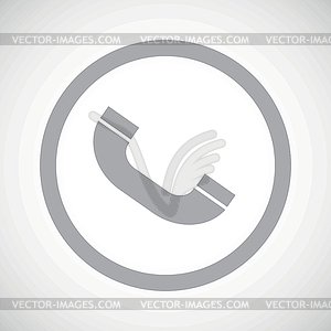 Grey call sign icon - vector clipart