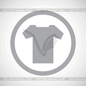 Grey T-shirt sign icon - vector clipart