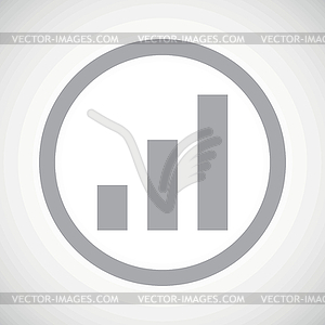 Grey volume scale sign icon - vector image