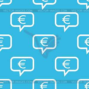 Euro message pattern - vector clip art
