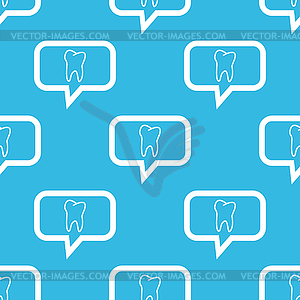 Tooth message pattern - vector clipart