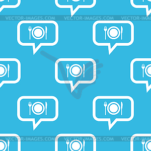 Dinner message pattern - vector clipart