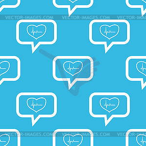 Cardiology message pattern - vector clip art