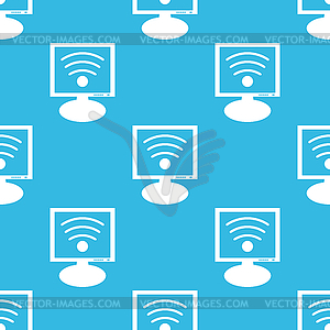 Wi-Fi monitor pattern - vector clipart