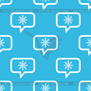 Winter message pattern - vector image