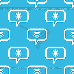 Winter message pattern - vector image