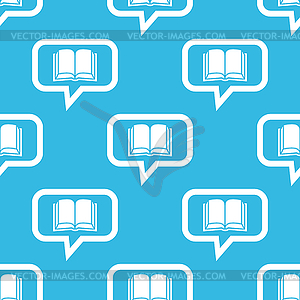 Book message pattern - vector image