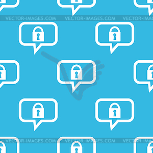 Locked message pattern - vector clipart