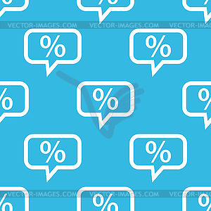 Percent message pattern - vector image