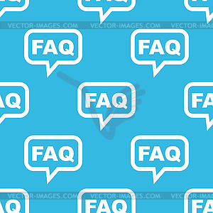 FAQ message pattern - vector EPS clipart