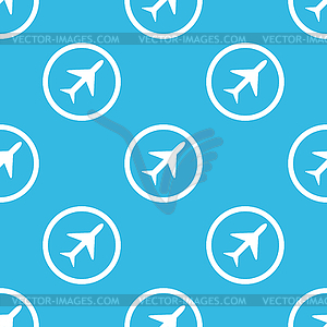 Plane sign pattern - vector clip art