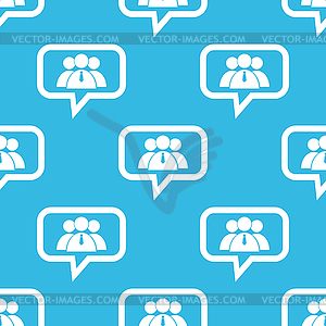 User group message pattern - vector clipart / vector image