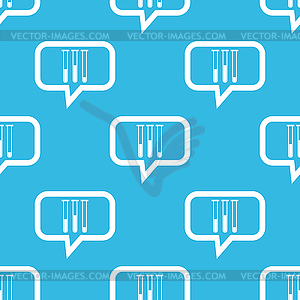 Test-tubes message pattern - vector image