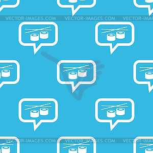 Sushi message pattern - vector clipart