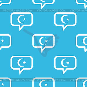 Turkey symbol message pattern - vector image