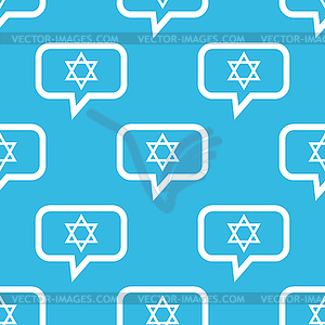 Star of David message pattern - vector clipart