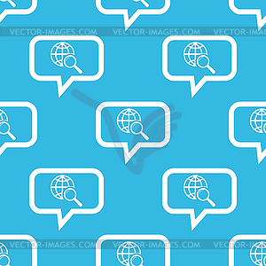 Global search message pattern - vector clipart