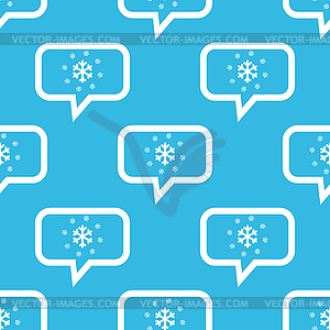 Snow message pattern - vector clipart