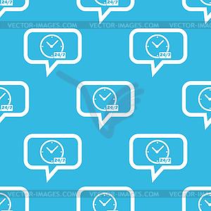 Overnight daily message pattern - vector image