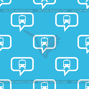 Train message pattern - vector image