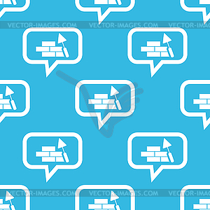 Building wall message pattern - vector image