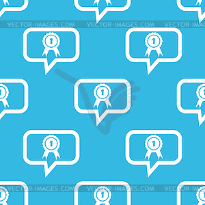 First place message pattern - vector clip art