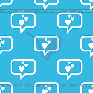 Love message pattern - vector image