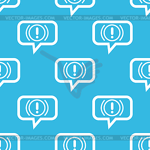 Alert message pattern - vector clipart