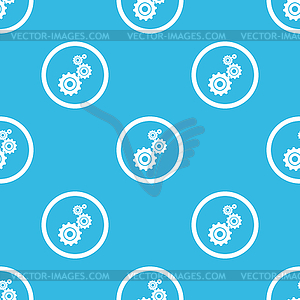 Settings sign blue pattern - vector clip art