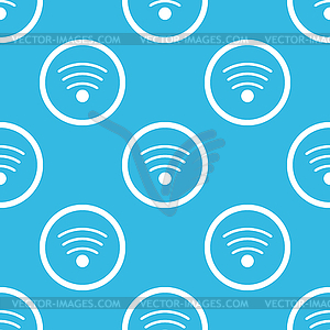 Wi-Fi sign blue pattern - vector clip art