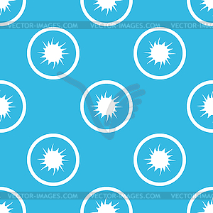 Starburst sign blue pattern - vector clipart