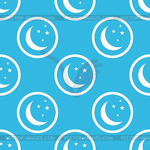 Night sign blue pattern - vector clip art