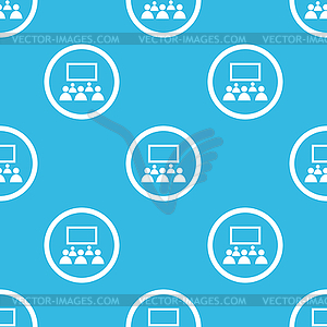 Audience sign blue pattern - vector clipart