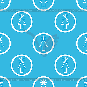 Arrow cursor sign blue pattern - vector clip art