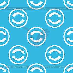 Exchange sign blue pattern - color vector clipart