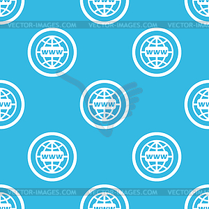 Global network sign blue pattern - color vector clipart