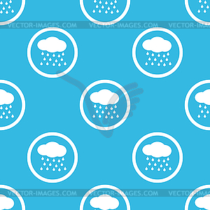 Rain sign blue pattern - vector clip art