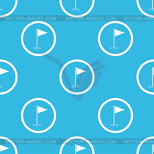 Flagstick sign blue pattern - vector clipart