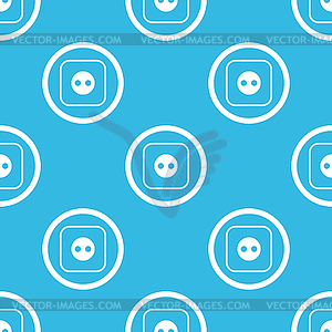 Socket sign blue pattern - vector clip art