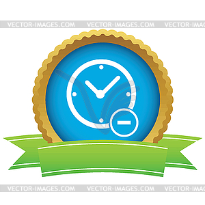 Reduce time certificate icon - vector clip art