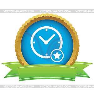 Best time certificate icon - vector EPS clipart