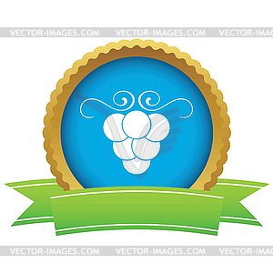 Grape certificate icon - vector image