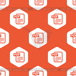 Оранжевый шестиугольник шаблон в формате PDF файл - клипарт в формате EPS